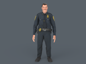 Police Man 3D Модель