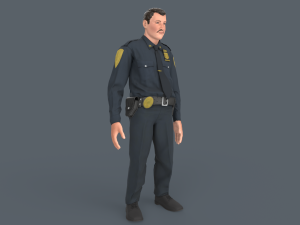 Police Man 3D Модель