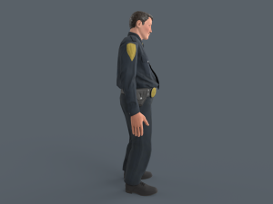 Police Man 3D Модель
