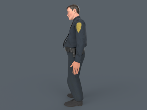Police Man 3D Модель