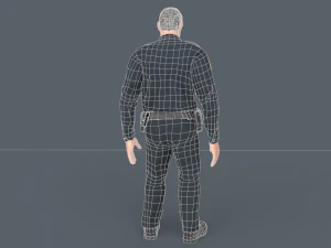 Police Man 3D Model