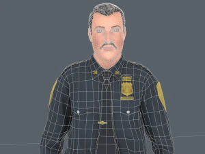 Police Man 3D Model