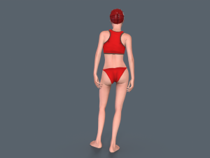 Red Woman 3D Model