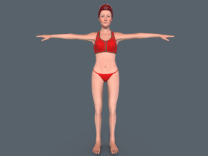 Red Woman 3D Model