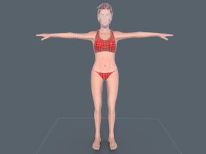 Red Woman 3D Model