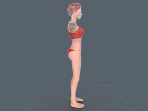 Red Woman 3D Model