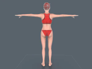 Red Woman 3D Model