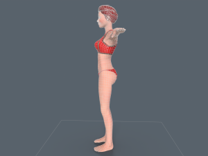 Red Woman 3D Model