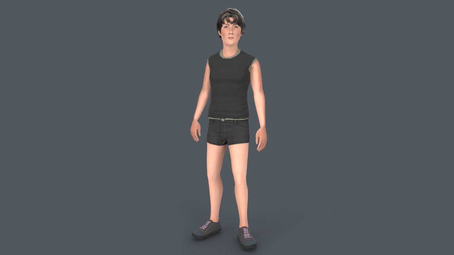 Young Boy 3D Model .c4d .max .obj .3ds .fbx .stl .blend