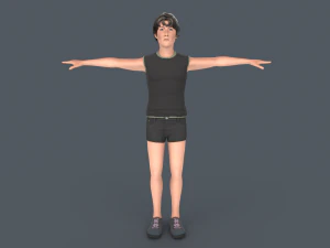 Young Boy 3D Model
