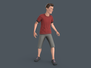 Tall Young Boy Modelo 3D