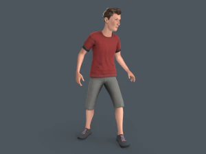 Tall Young Boy 3D Model