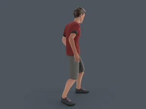Tall Young Boy 3D Model