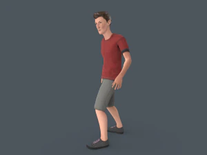 Tall Young Boy 3D Model