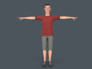 Tall Young Boy Modelo 3D
