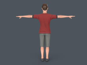 Tall Young Boy Modelo 3D