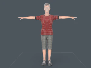 Tall Young Boy 3D Model