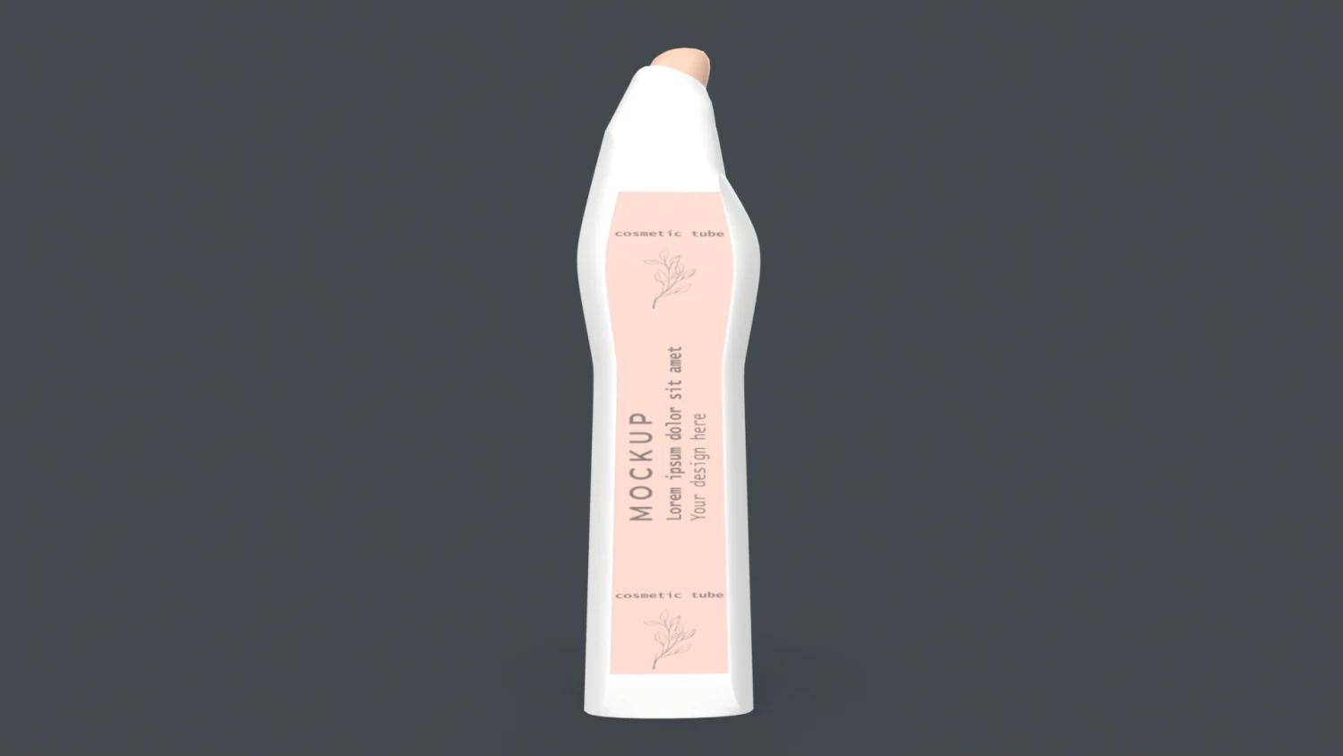 Natural Cream Box 3D Model .c4d .max .obj .3ds .fbx .stl .blend 