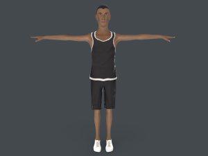 Arthur Young Rigged 3D Model