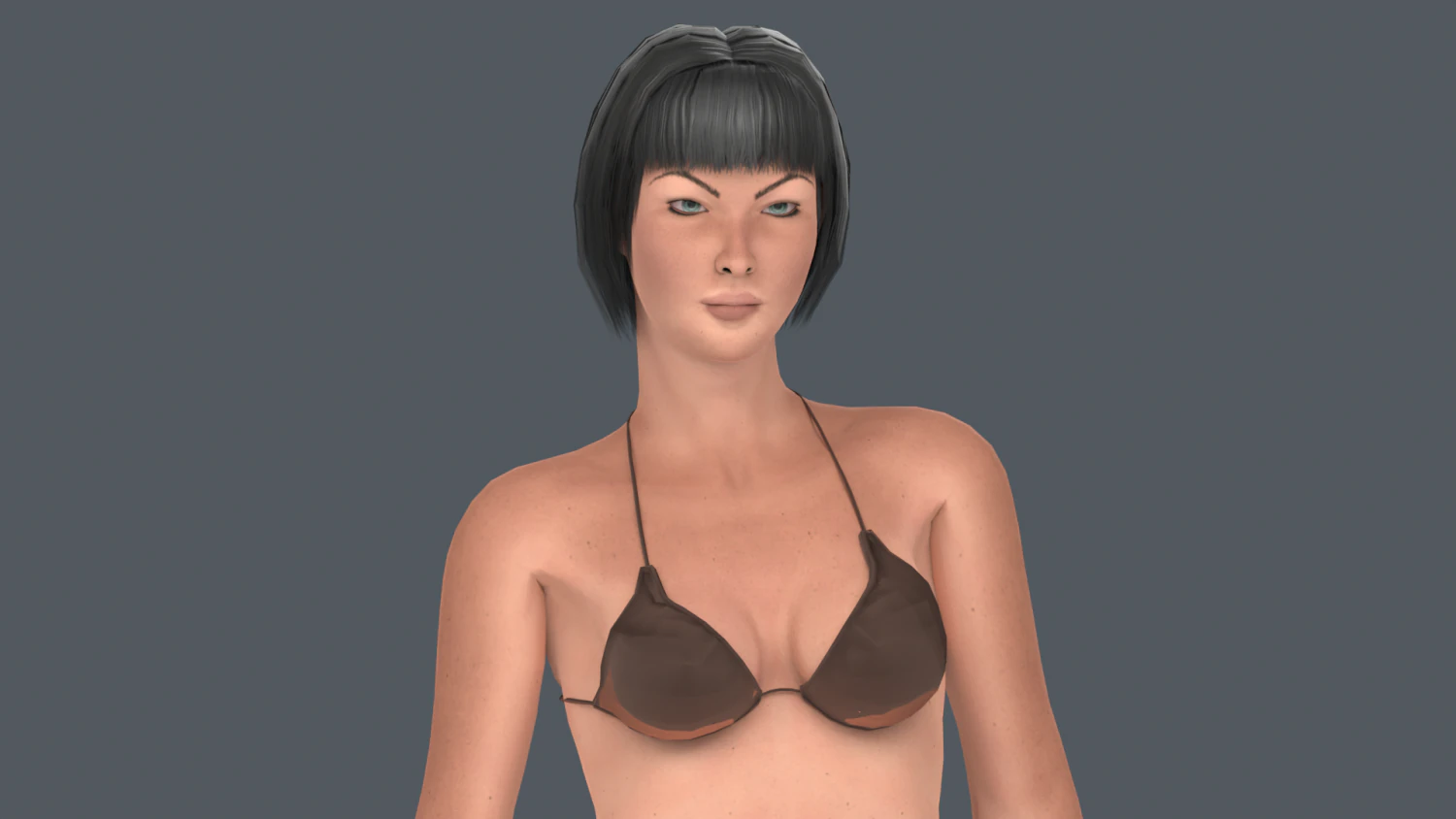 Asena Female Character Rigged 3D Model .c4d .max .obj .3ds .fbx .stl .blend