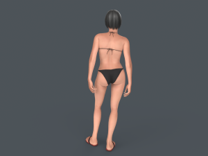 Asena Female Character Rigged 3Dモデル