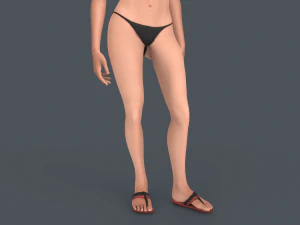 Asena Female Character Rigged 3D Model