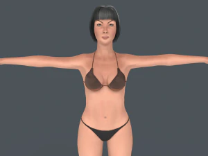 Asena Female Character Rigged 3D Model