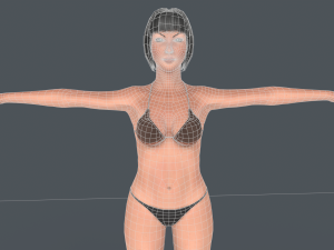 Asena Female Character Rigged 3Dモデル