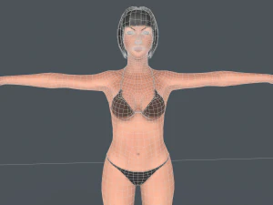 Asena Female Character Rigged 3D Model