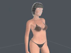Asena Female Character Rigged 3D Model