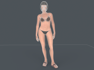 Asena Female Character Rigged 3Dモデル