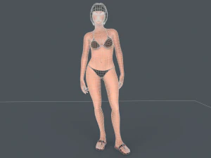 Asena Female Character Rigged 3D Model