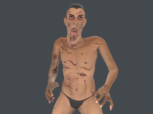 Biter Zombie Rigged Character 3D मॉडल
