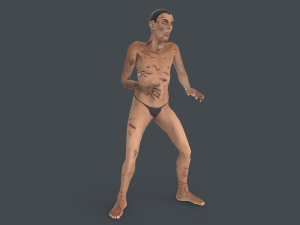 Biter Zombie Rigged Character 3D Model