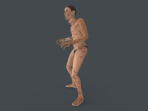 Biter Zombie Rigged Character 3D Model