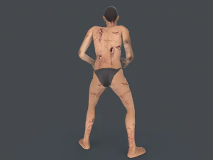 Biter Zombie Rigged Character 3D Model