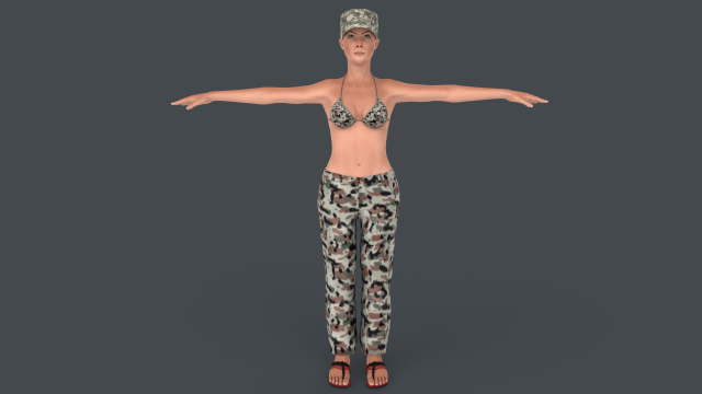 Commander Anita Model 3D .c4d .max .obj .3ds .fbx .stl .blend 