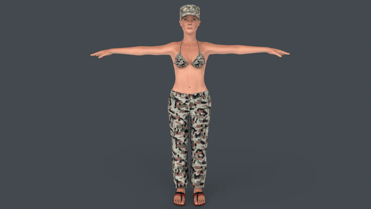 Commander Anita 3D Model .c4d .max .obj .3ds .fbx .stl .blend 