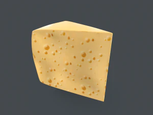 チーズの朝食用食品 3Dモデル