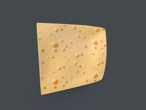 Cheese Breakfast Food 3D Model