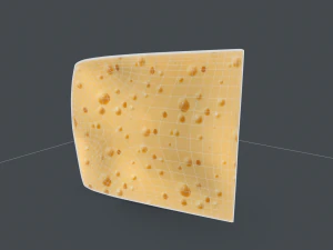 Cheese Breakfast Food 3D Model