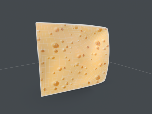 Cheese Breakfast Food 3D Model
