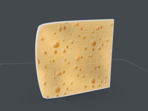 Cheese Breakfast Food 3D Model
