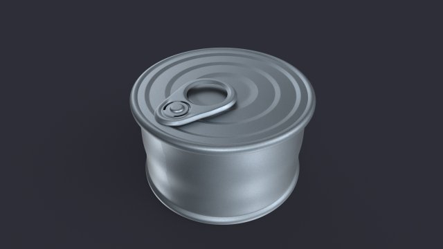 Metal Can 3D 模型 .c4d .max .obj .3ds .fbx .stl .blend 