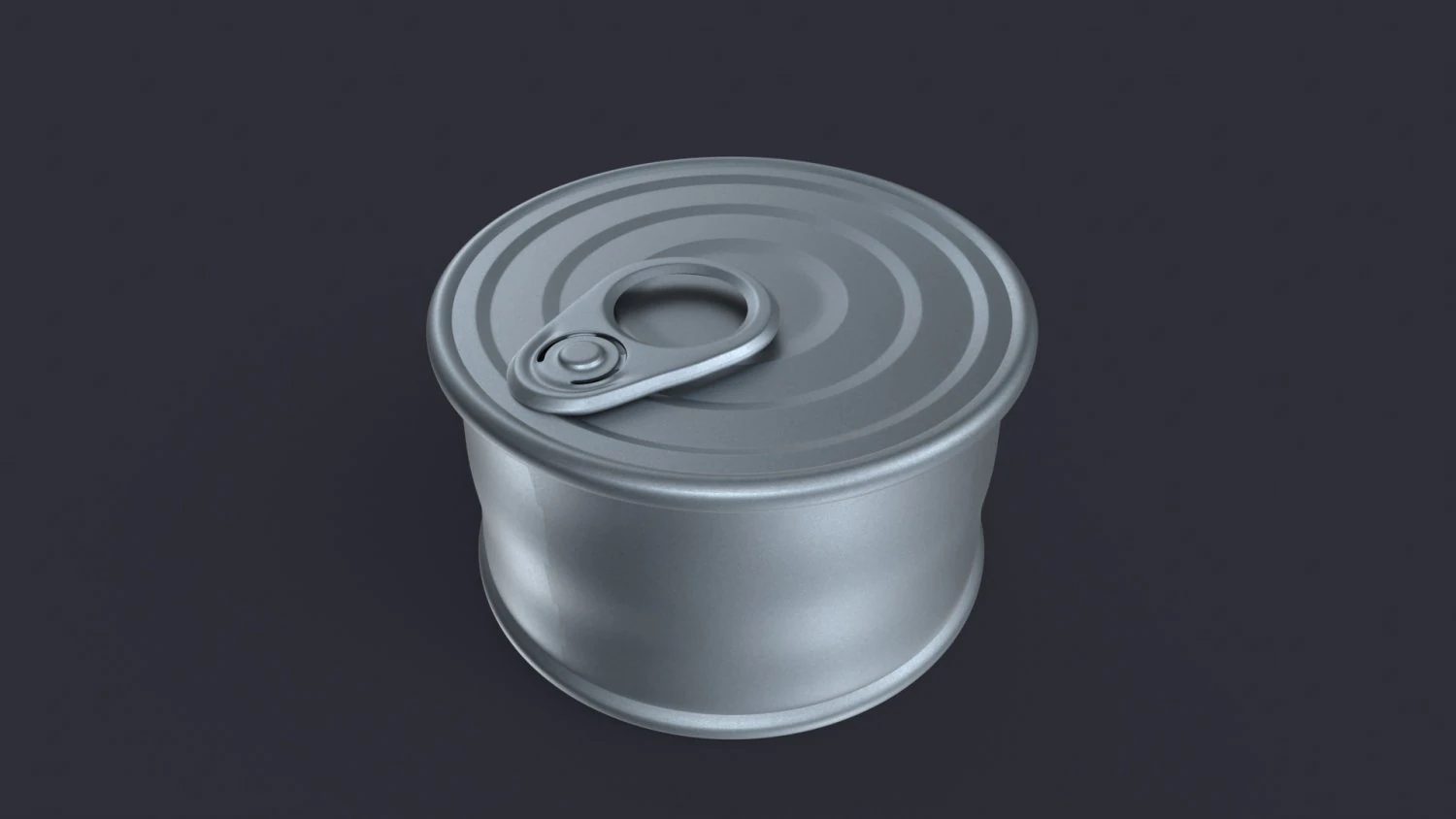 Metal Can 3D Model .c4d .max .obj .3ds .fbx .stl .blend 