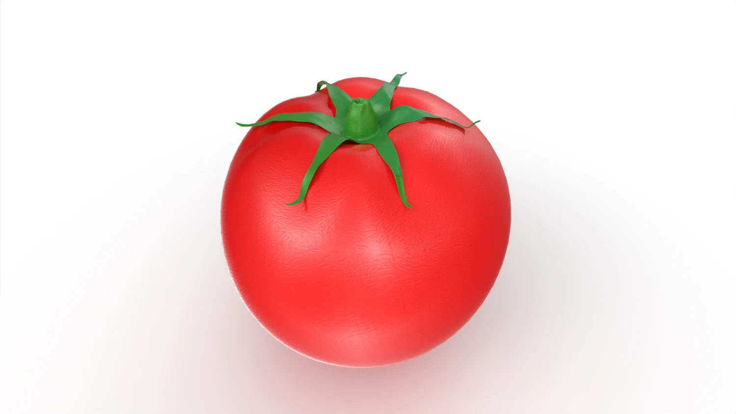 Red Tomato 3D Model .c4d .max .obj .3ds .fbx .stl .blend 