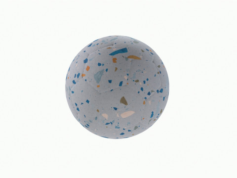 Colorful Football 3D Model