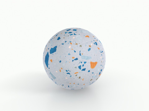 Colorful Football 3D Model