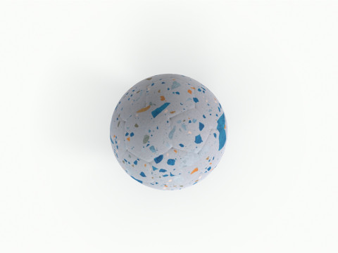 Colorful Football 3D Model