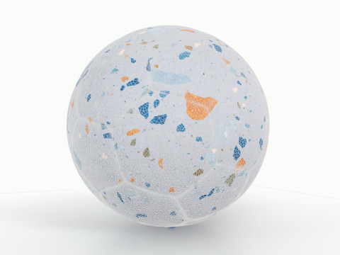 Colorful Football 3D Model